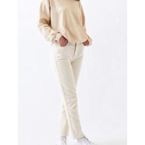 pacsun cream corduroy mom jeans
